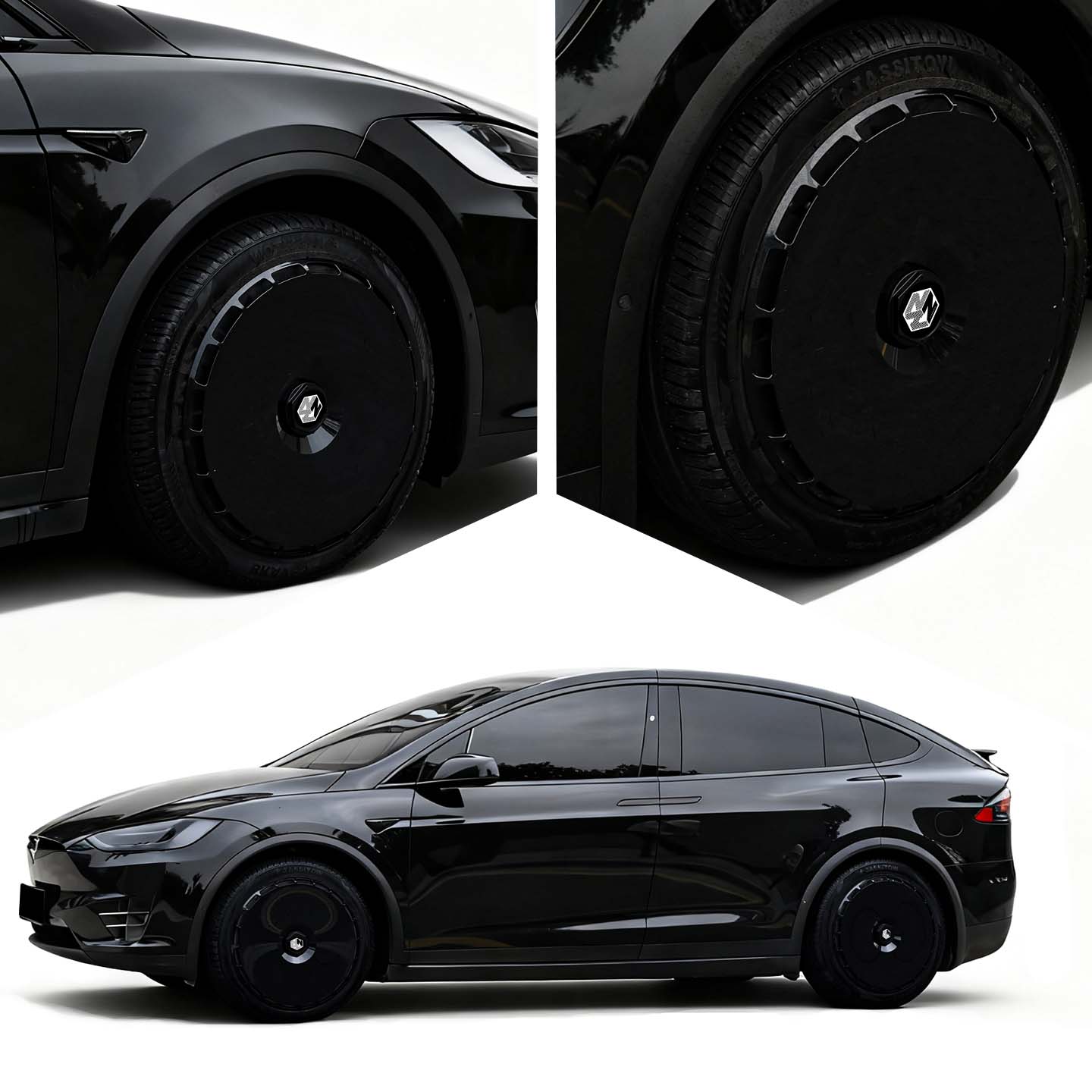 南疆科技适用特斯拉轮毂盖适配model3/y焕新版全包19寸丫轮毂罩 - 图1