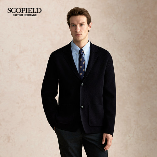 SCOFIELD【100%绵羊毛】SCOFIELD男装25年秋季新款商务休闲外套 - 图0