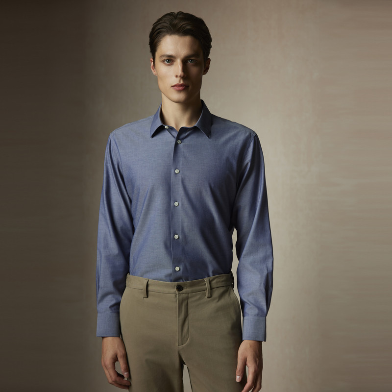 【免烫】SCOFIELD男士24年春季新款棉质简约百搭舒适商务长袖衬衫,淘宝优惠券,粉丝福利购,淘宝优惠卷