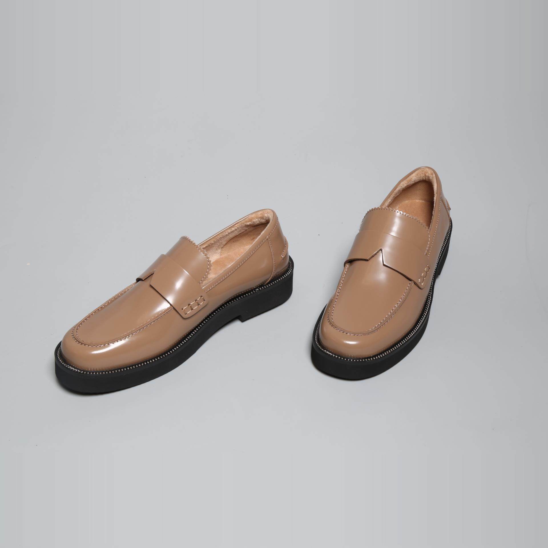 巴黎 保暖内加绒开珠边皮泡化鞋底鞋乐福鞋豆豆鞋女鞋单鞋,淘宝优惠券,粉丝福利购,淘宝优惠卷