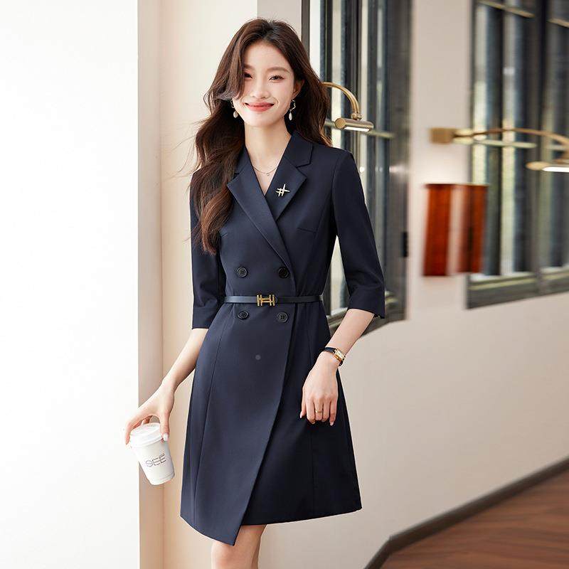 主正持人女连西衣裙春装季新款气质装F7586YA裙商务前台接待职业,淘宝优惠券,粉丝福利购,淘宝优惠卷