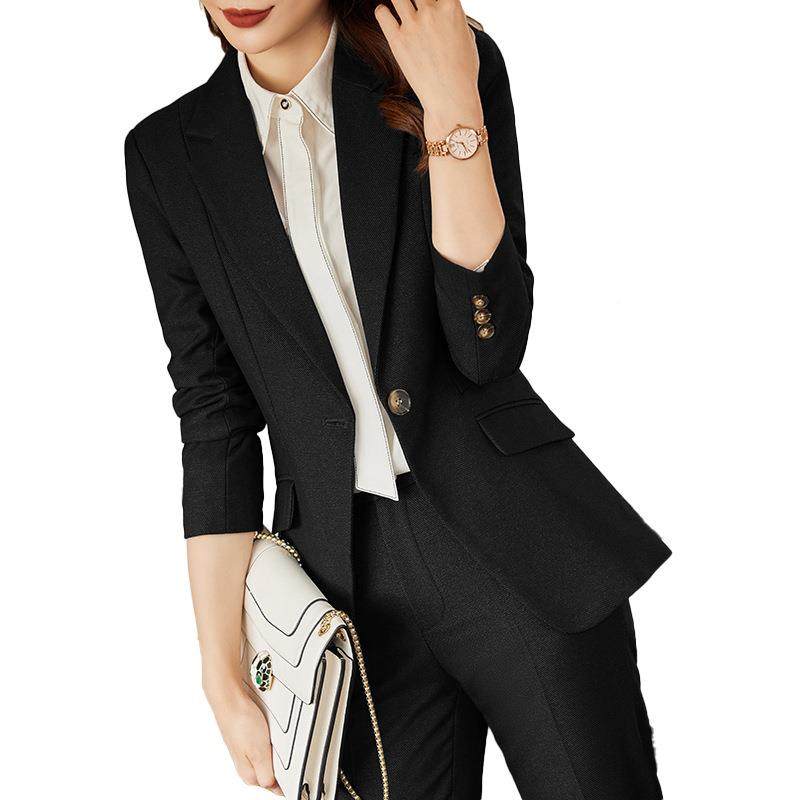长袖职业西套装女秋冬高新款级感装气质职YJE00202场务通商勤女士,淘宝优惠券,粉丝福利购,淘宝优惠卷