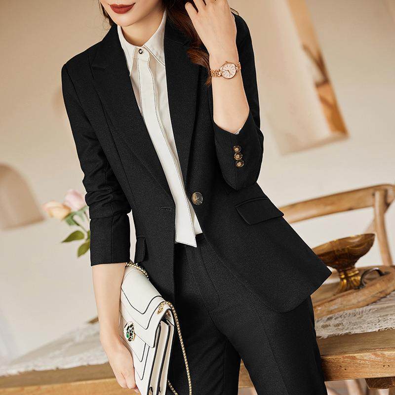 长袖职业西套装女秋冬高新款级感装气质职YJE00202场务通商勤女士,淘宝优惠券,粉丝福利购,淘宝优惠卷