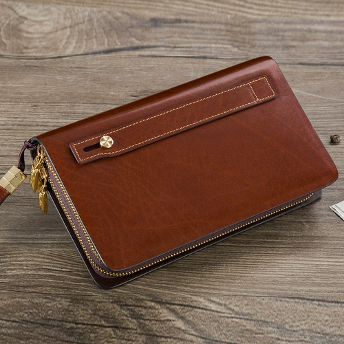 威富龙 Сумка с петлей на руку, цепочка с молнией, маленькая сумка клатч, новая коллекция, из натуральной кожи