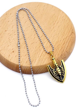 虫箭挂件JOJO的奇妙冒险 石之海替身觉醒金色箭头钥匙扣挂件项链