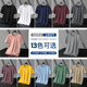 Modal men's trendy summer white short-sleeved T-shirt