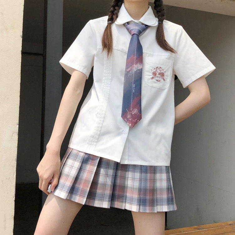 【贰333】原创雾都六点 JK制服格子裙优等生百褶裙学院西式短裙-图2