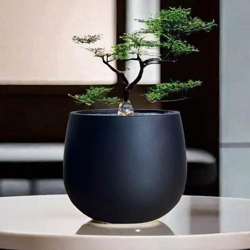 现代轻奢流水摆件喷泉循环水景家居办公桌面招财水钵送礼禅意摆件 - 图2