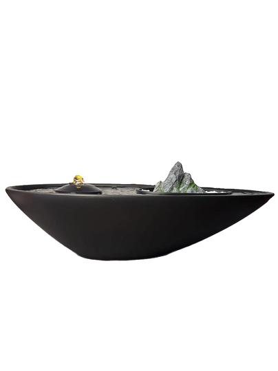 现代创意喷泉家居玄关门店会所前台办公桌面开业乔迁招财流水摆件