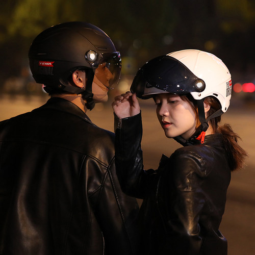 野马3C认证特大号四季头盔大头围男电动车加大码女夏季摩托安全帽 - 图3
