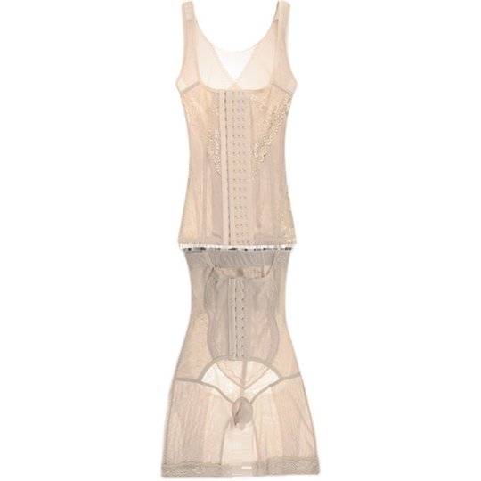 婷美若雅塑身分体排扣产后加强版套装收腹带提臀束腰两件套塑身衣