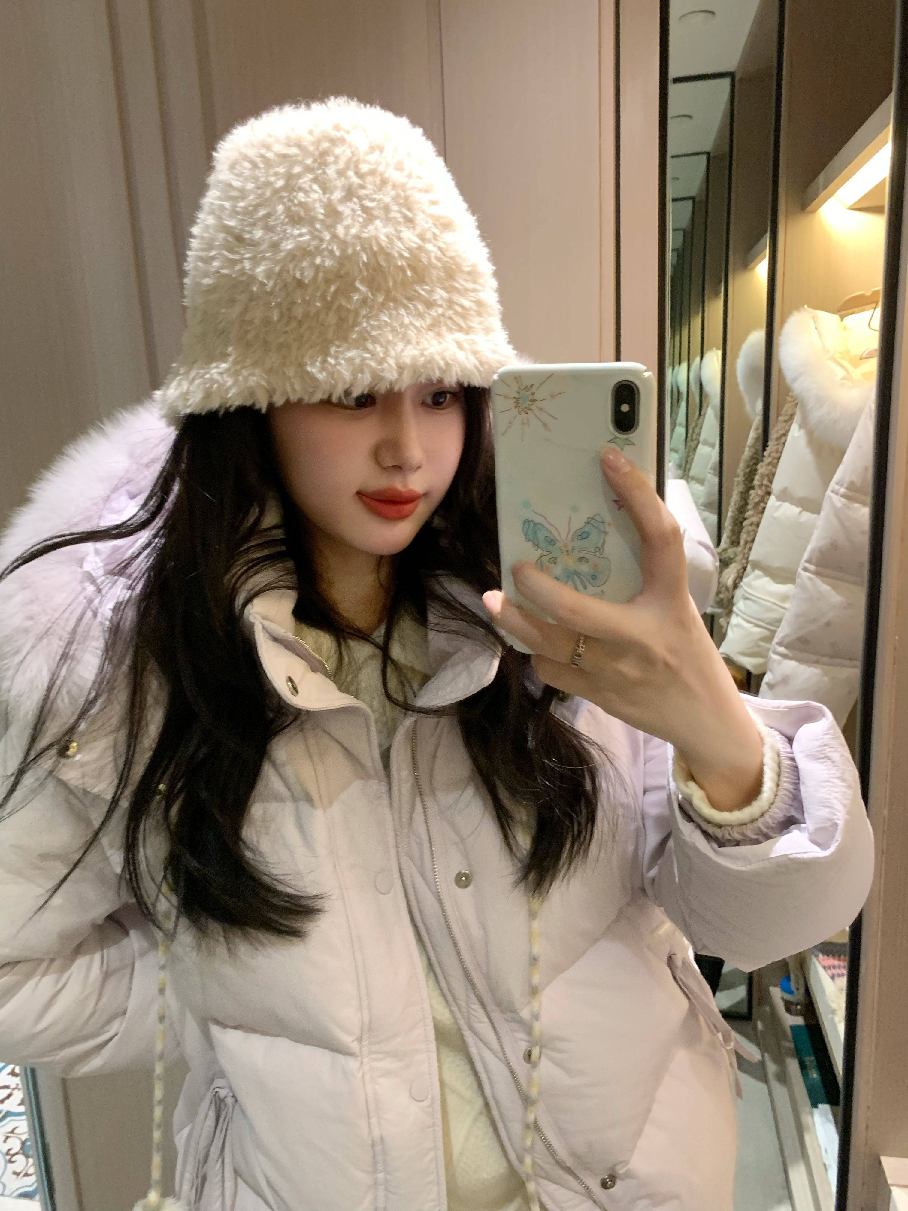 PINKMOON/定染星黛露紫色羽绒服 90新国标白鸭绒韩系加厚外套