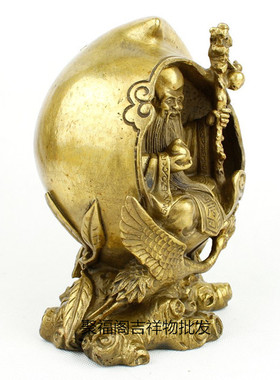 纯铜摆件延年益寿风水吉祥物