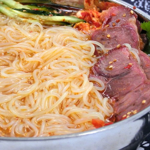 柒悦嗨厨正宗朝鲜冷面东北延吉韩式小吃朝族风味真空速食酸甜凉面 - 图1