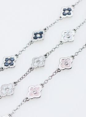 四叶草钛钢中性手链轻奢不掉色