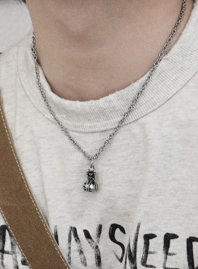 钛钢男女通用钱袋项链