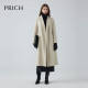 PRICH luxury lapel woolen jacket for new winter long jacket for women