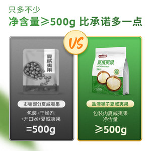 盐津铺子夏威夷果坚果500g孕妇健康零食休闲小吃食品批发大果新货