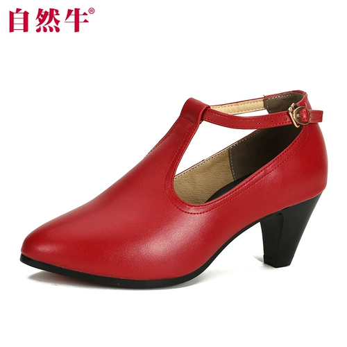 Летняя обувь, танцующие туфли на высоком каблуке, из натуральной кожи