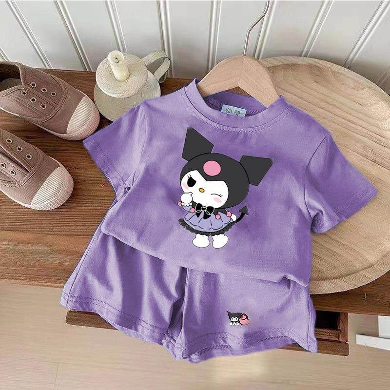 新款中小女HEN童宝巴胺卡时尚简约恤宝短多裤两件通套装夏季,淘宝优惠券,粉丝福利购,淘宝优惠卷