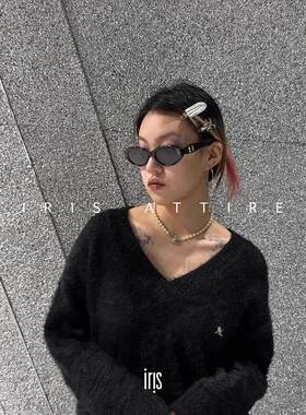 新款多边形猫眼板材墨镜太阳镜女