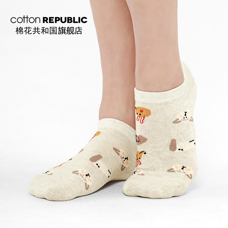 cotton republic /棉花共和国船袜 棉花共和国船袜