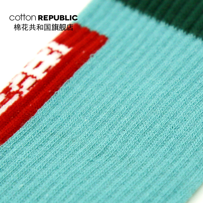 棉花共和国情侣中筒男士抽条休闲袜 棉花共和国短袜/打底袜/丝袜/美腿袜