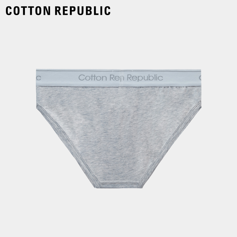 Cotton Republic/棉花共和国女士三角内裤棉质宽橡筋性感低腰-图1