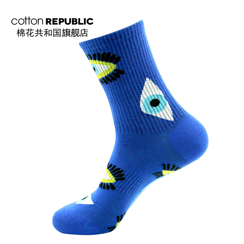 cotton republic男士休闲中筒袜 棉花共和国短袜/打底袜/丝袜/美腿袜