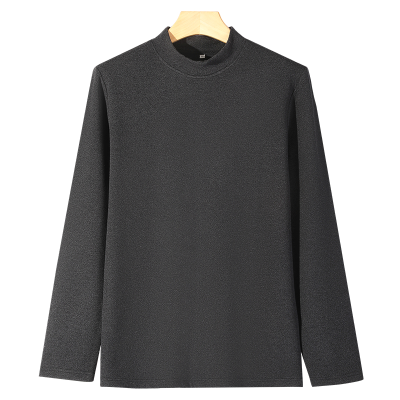 半高领打底衫女秋冬新款羊绒保暖内搭长袖t恤修身显瘦百搭上衣潮 - 图3