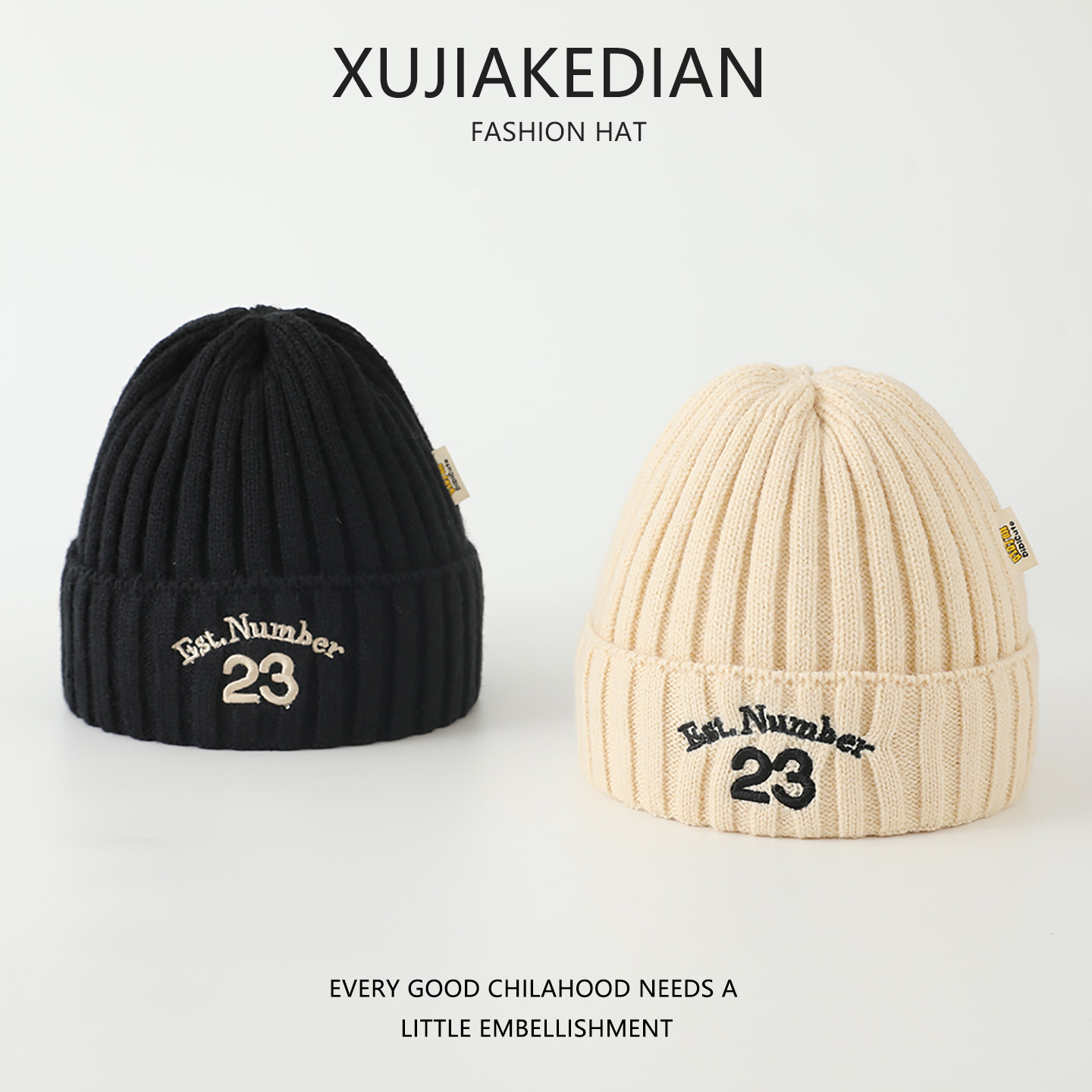 韩版字母儿童帽子秋冬季保暖加厚针织毛线帽男女宝宝护耳套头帽潮,淘宝优惠券,粉丝福利购,淘宝优惠卷