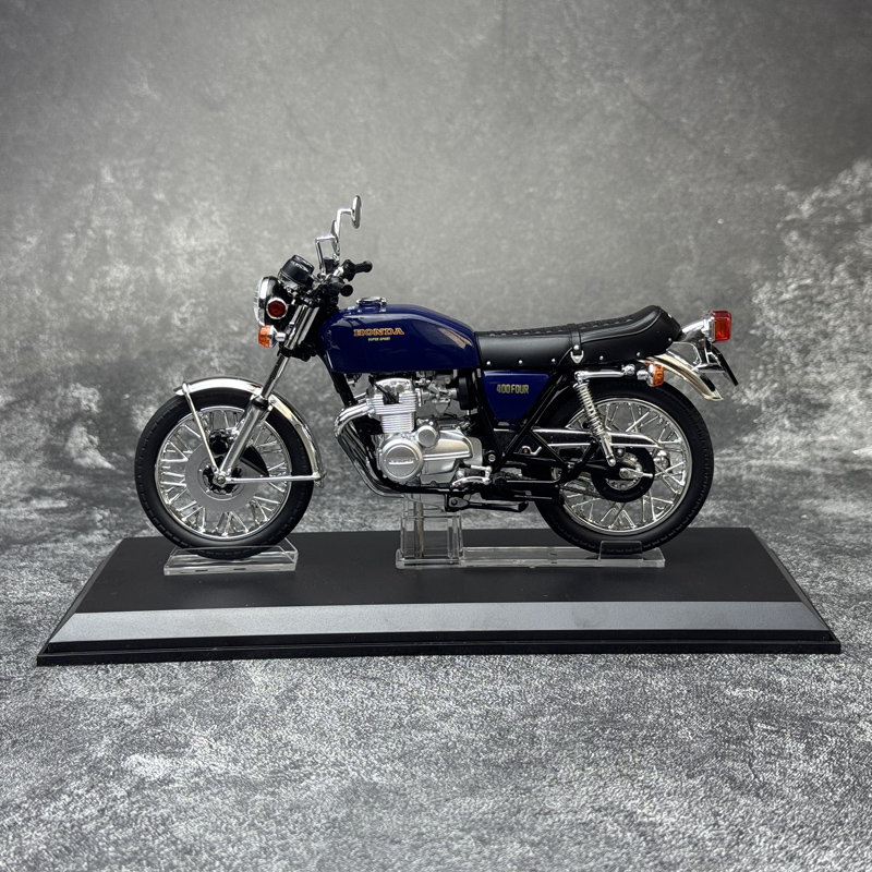 青岛社 1:12 本田 HONDA  400FOUR 摩托车模型 机车合金模型摆件 - 图2