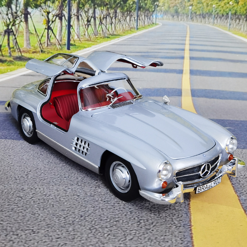 NOREV 1:18 奔驰300SL 1957年 敞篷 合金仿真汽车模型摆件礼品 - 图2