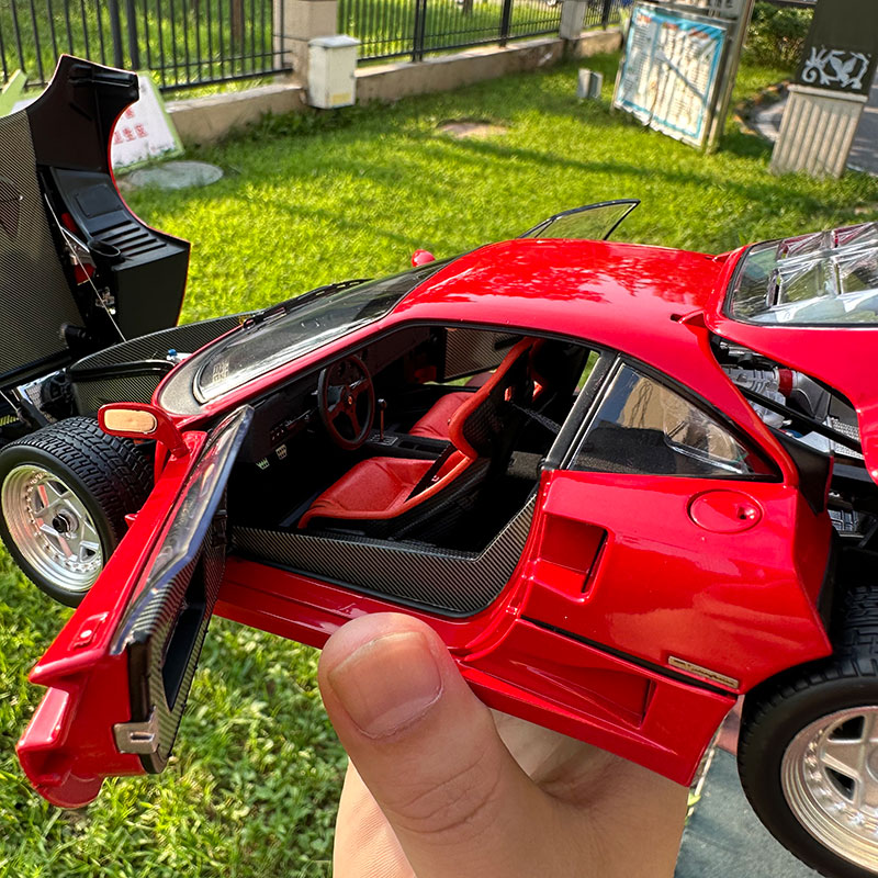 京商KYOSHO 1 18 法拉利F40 Ferrari  合金全开仿真汽车模型 - 图2