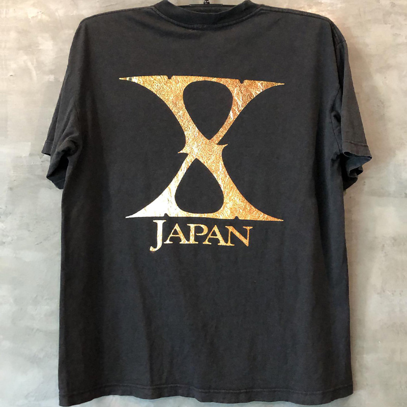 X-JAPAN日系摇滚乐队YOSHIKI林佳树人像视觉短袖男女潮流嘻哈T恤 - 图0