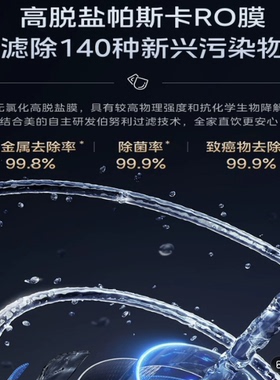 美的冰魔方PRO冷热净饮机JD3766T-RO净水器PCC富锶含锌RO原装滤芯