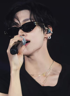 Jennie同款2025新品金属腿猫眼墨镜女款高级感时尚百搭太阳眼镜潮