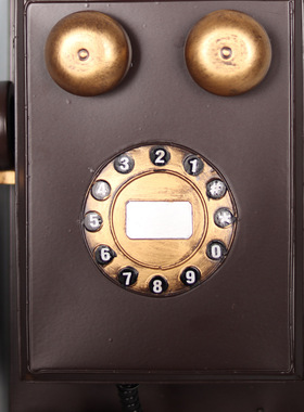 酒吧店铺墙壁电话机挂件复古怀旧