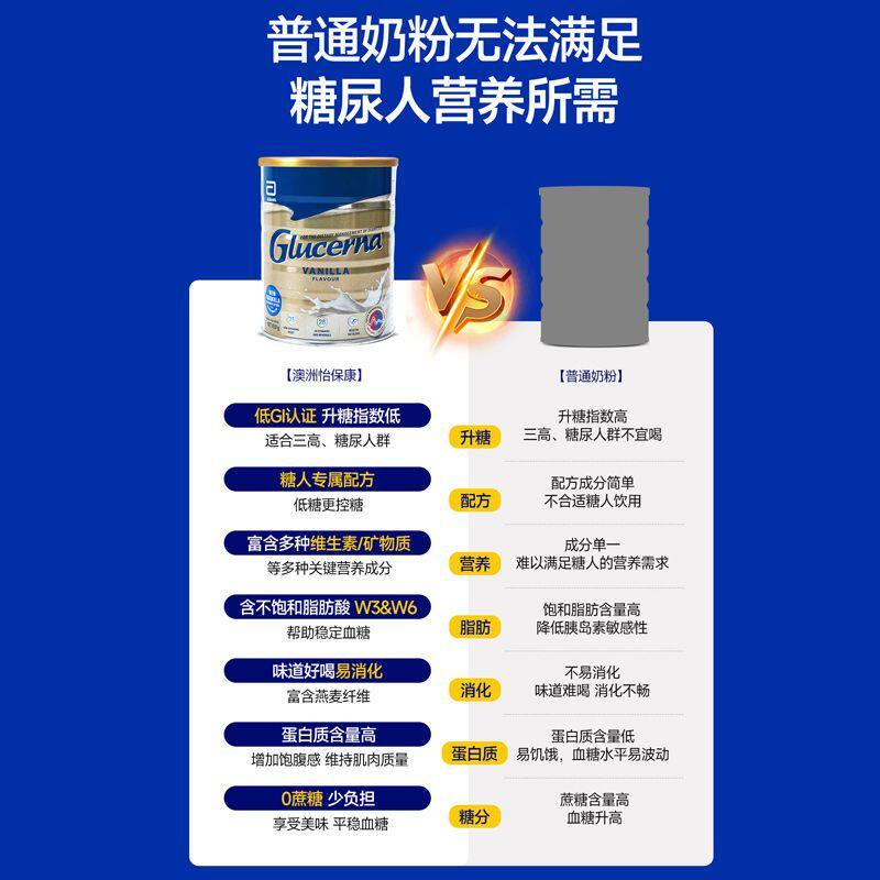 Abbott雅培原装进口澳洲版正品怡保康Glucerna中老年控制血糖奶粉,淘宝优惠券,粉丝福利购,淘宝优惠卷