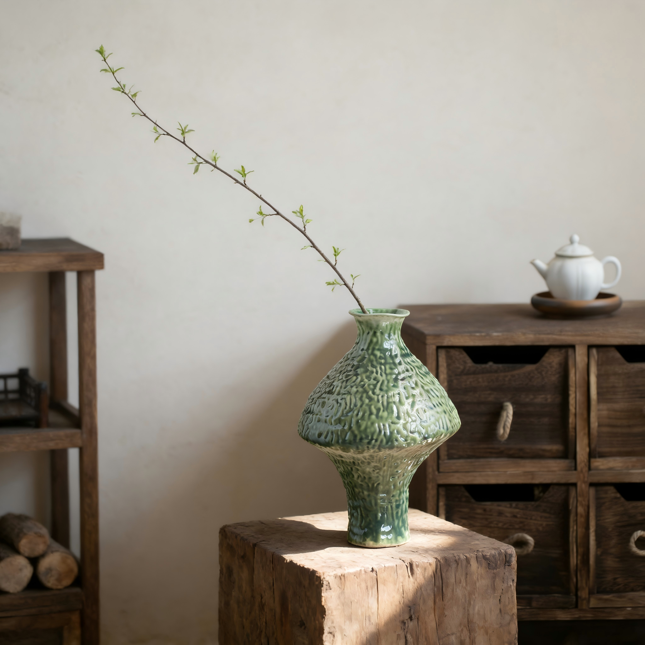 宋代宋式美学特别好看的陶瓷花瓶复古怀旧氛围感客厅酒店玄关装饰,淘宝优惠券,粉丝福利购,淘宝优惠卷