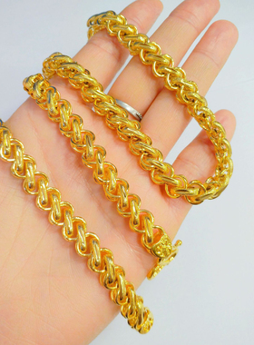 越南沙金项链男士款金店同款