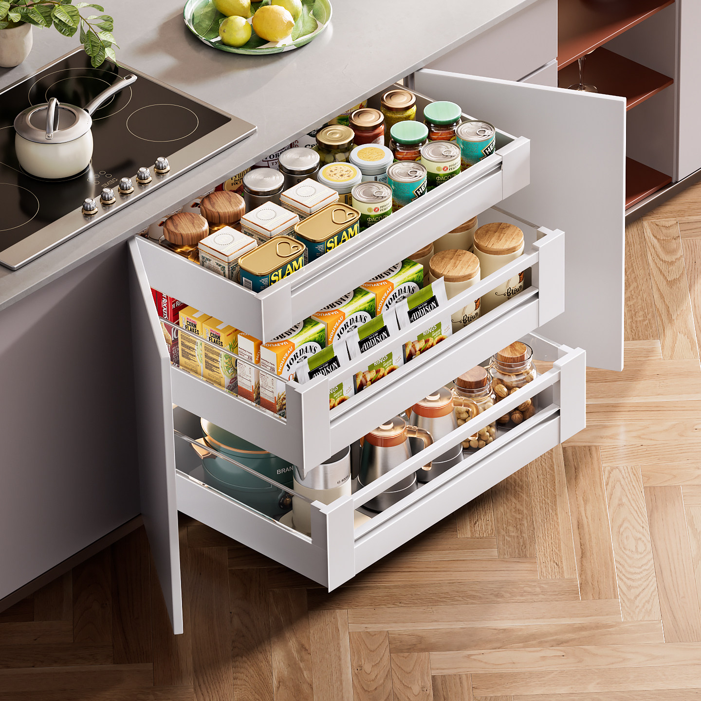 高柜拉篮抽屉定制宽度骑马抽厨房大怪物拉篮橱柜储物零食收纳柜,淘宝优惠券,粉丝福利购,淘宝优惠卷