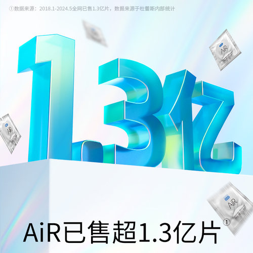 【AiR铂金3合1】杜蕾斯避孕套官方旗舰店空气套正品安全套囤货装 - 图1