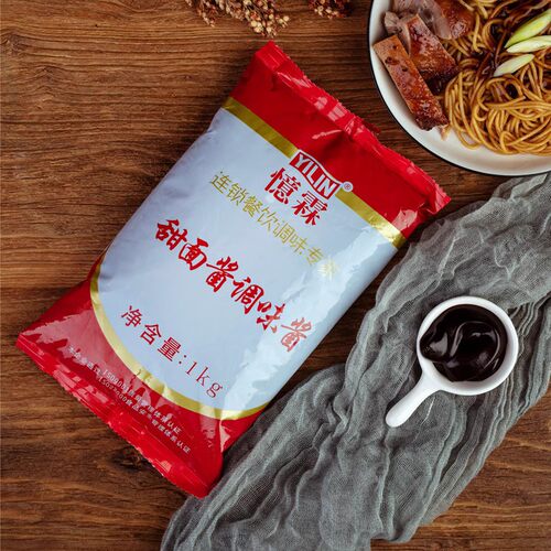 快易厨甜面酱1kg忆霖风味甜面酱老北京鸡肉卷酱烤鸭手抓饼面酱料 - 图2