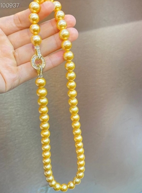 福利款 10mm深海母贝珍珠项链！精美扣子!长48cm贝珠送妈妈送女友