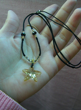 奥地利水晶海星手工编制闪亮吊坠