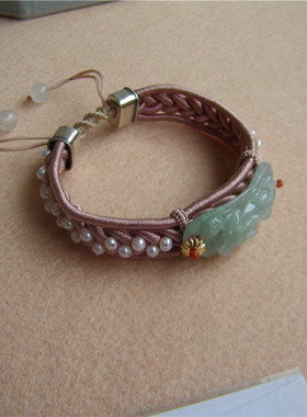 朵拉手工天然翡翠a货手链