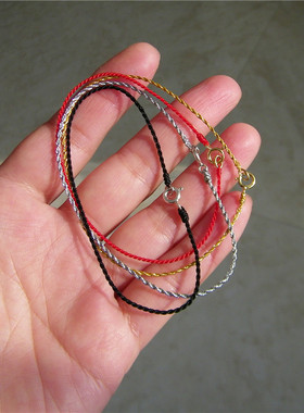 特细金线手链脚链14k祈福不褪色