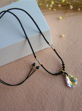 奥地利水晶手工闪亮调节枫叶吊坠