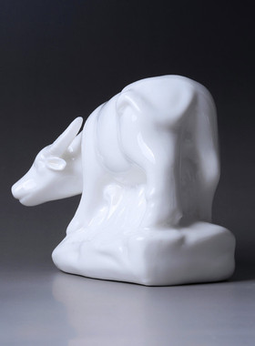 陶瓷生肖牛摆件乔迁工艺品